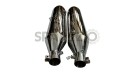 Royal Enfield Super Meteor 650 Red Rooster SS Exhaust Silencer Polished  - SPAREZO